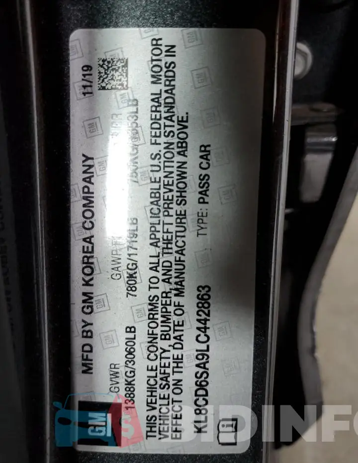 KL8CD6SA9LC442863 Photo# 12