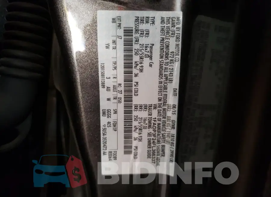 1FADP3F24FL366337 Photo# 12