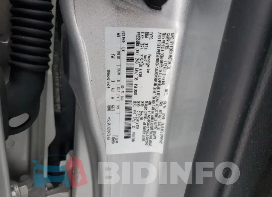 1FADP3K27GL320203 Photo# 12