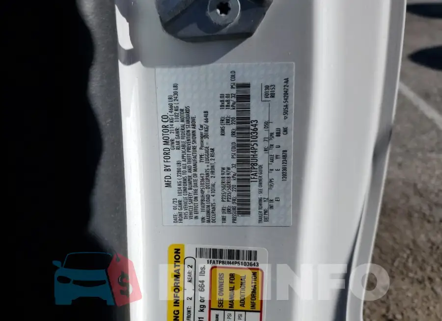 1FATP8UH4P5103643 Photo# 13