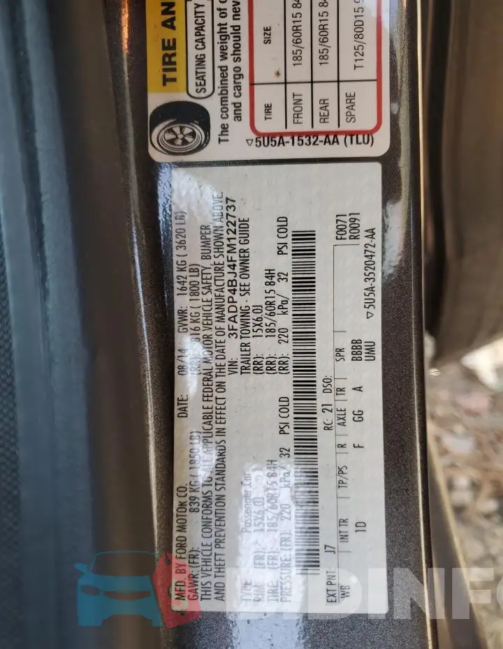 3FADP4BJ4FM122737 Photo# 13