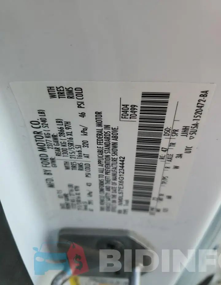 NM0LS7EX6G1234442 Photo# 12