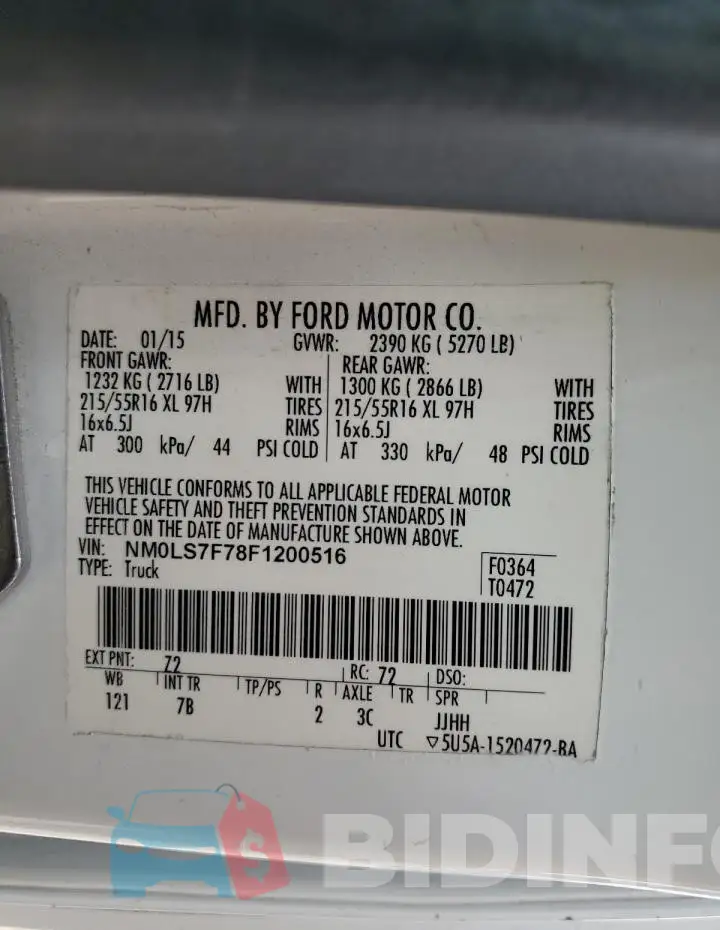 NM0LS7F78F1200516 Photo# 14
