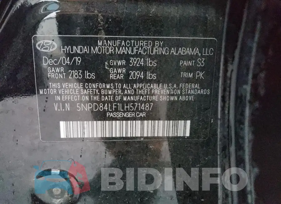 5NPD84LF1LH571487 Photo# 12