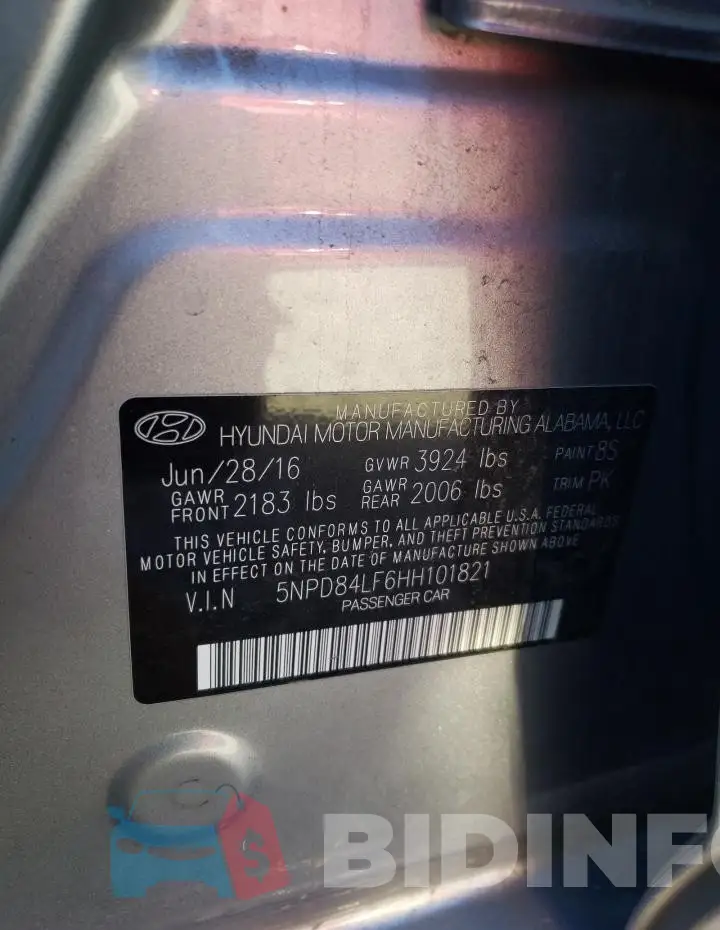5NPD84LF6HH101821 Photo# 12
