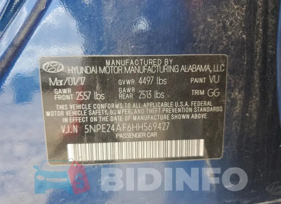 5NPE24AF6HH569427 Photo# 13
