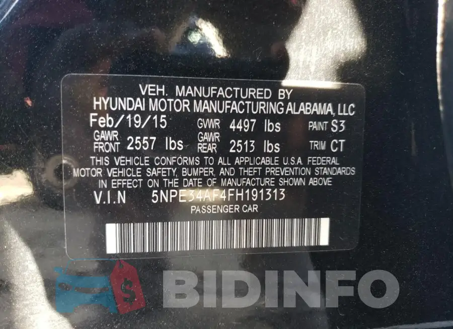 5NPE34AF4FH191313 Photo# 12