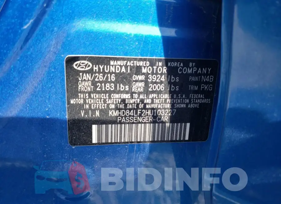 KMHD84LF2HU103227 Photo# 13
