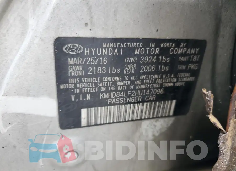 KMHD84LF2HU147096 Photo# 12