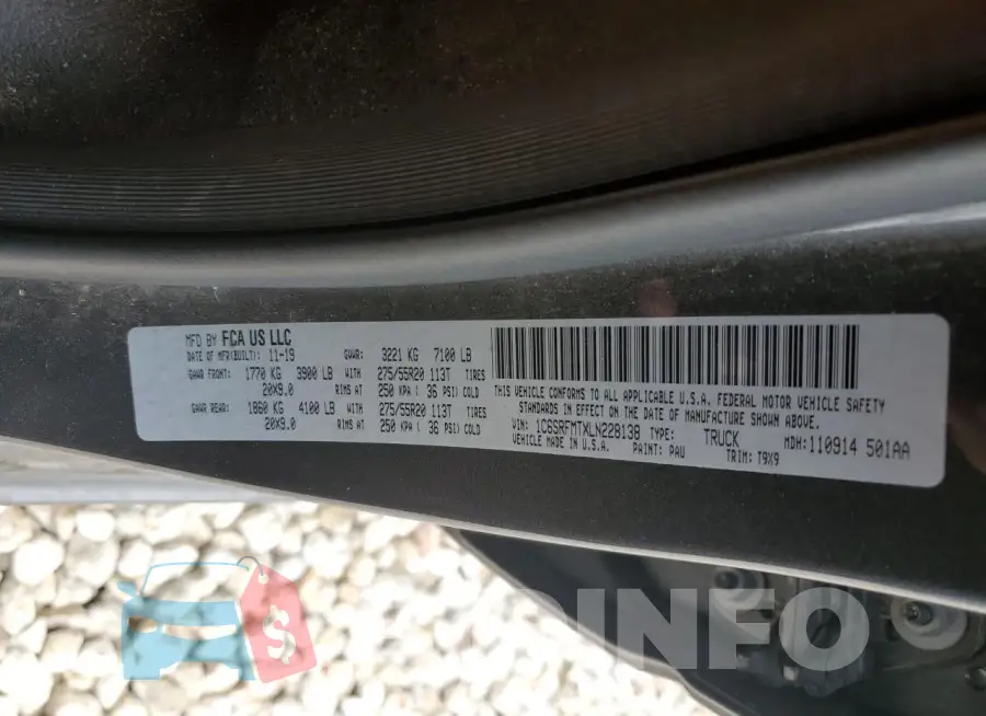 1C6SRFMTXLN228138 Photo# 12