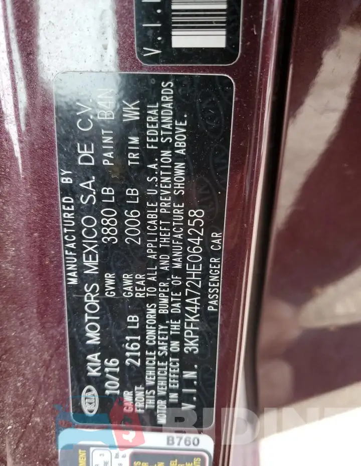 3KPFK4A72HE064258 Photo# 12