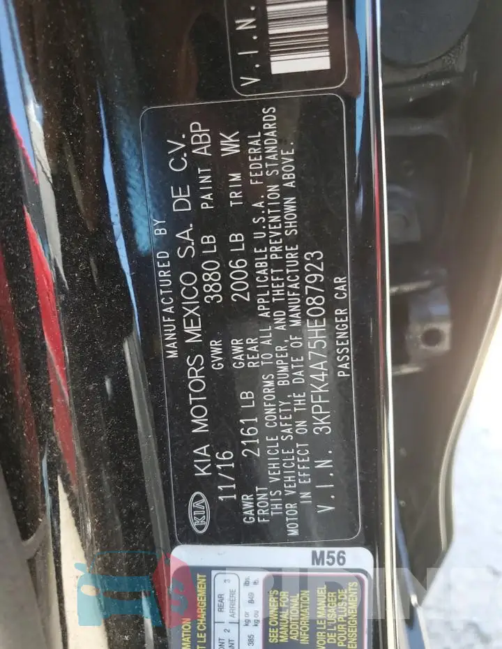 3KPFK4A75HE087923 Photo# 12