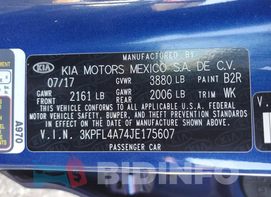 3KPFL4A74JE175607 Photo# 12