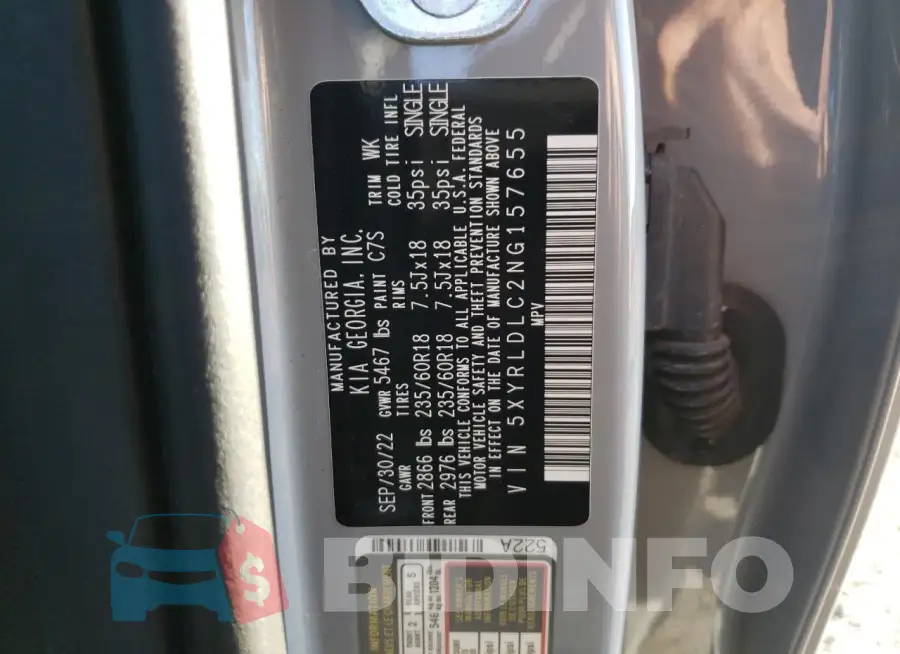 5XYRLDLC2NG157655 Photo# 13