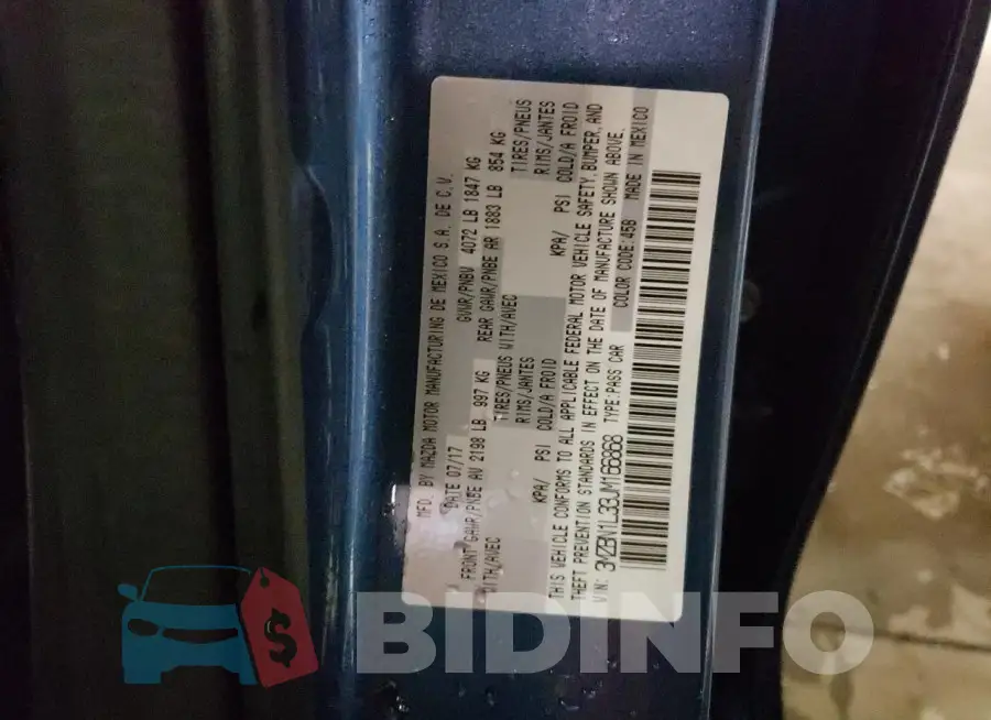 3MZBN1L33JM166868 Photo# 12