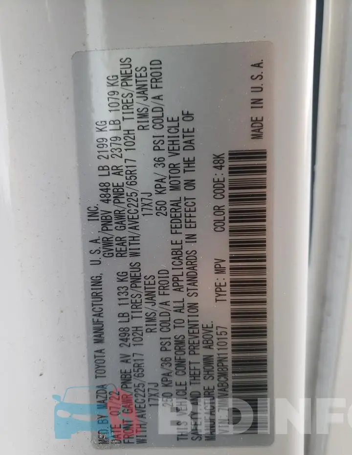 7MMVABCM8PN110157 Photo# 12