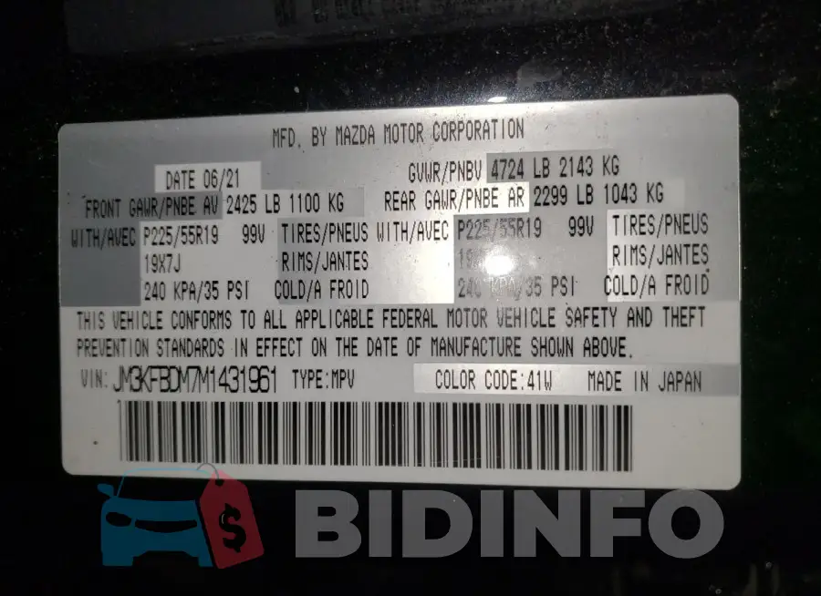 JM3KFBDM7M1431961 Photo# 12
