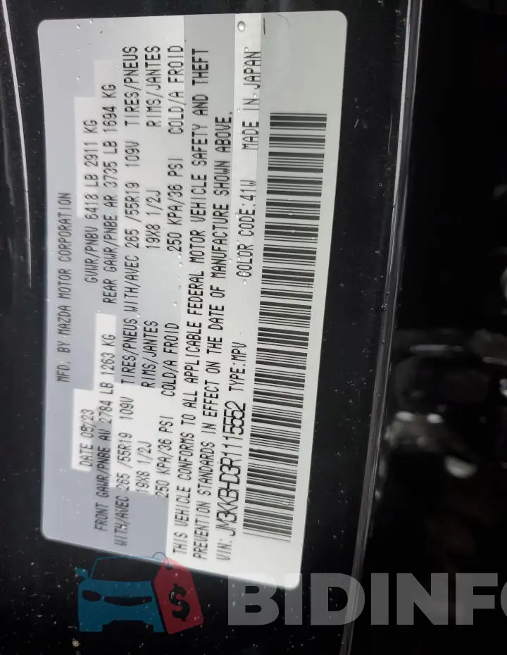 JM3KKBHD3R1115552 Photo# 13