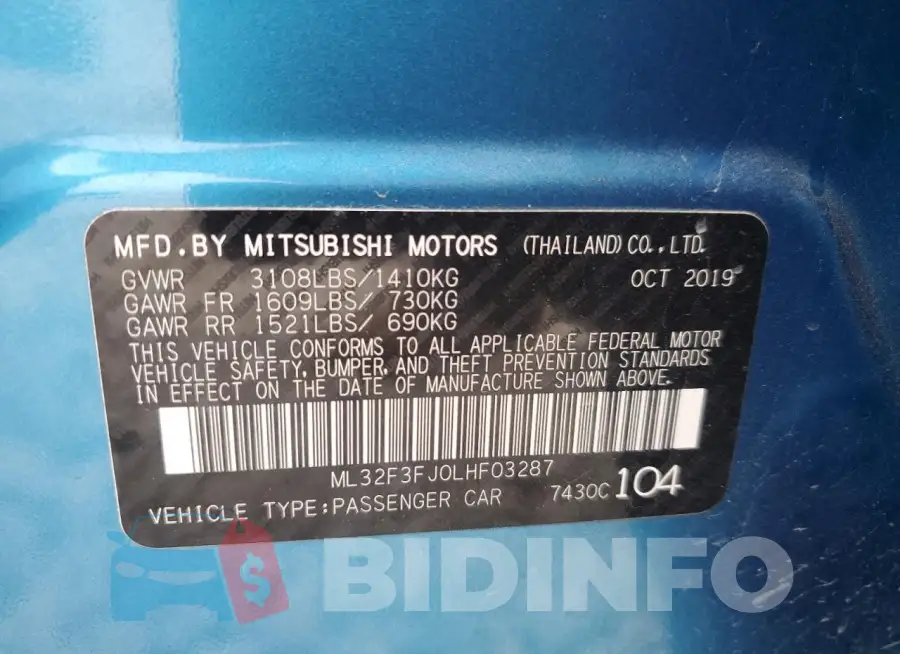 ML32F3FJ0LHF03287 Photo# 12