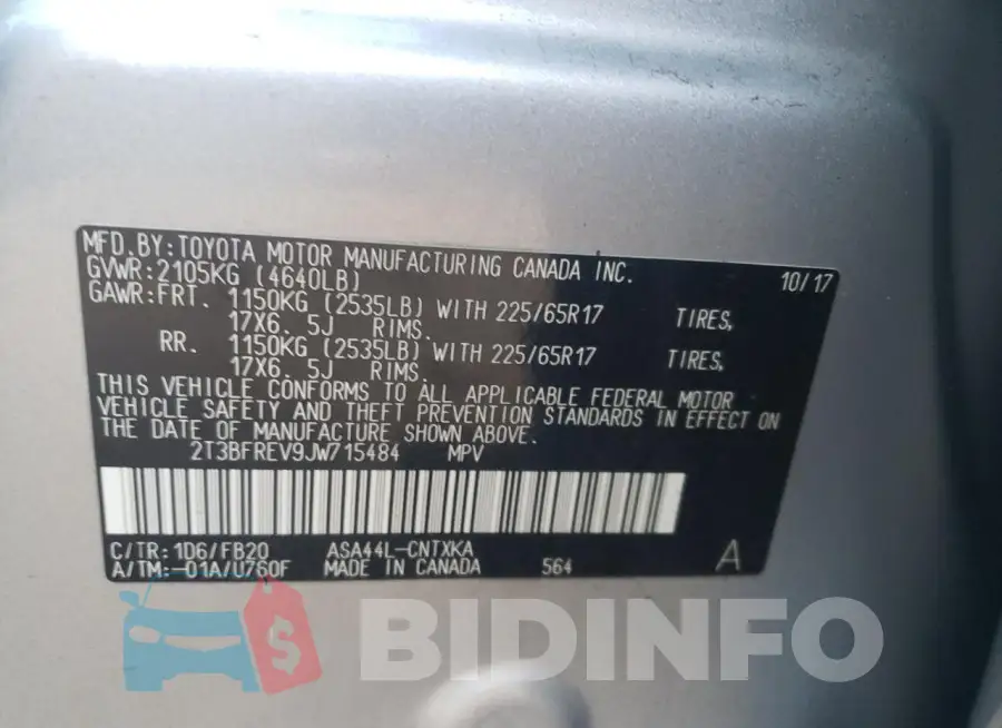 2T3BFREV9JW715484 Photo# 10