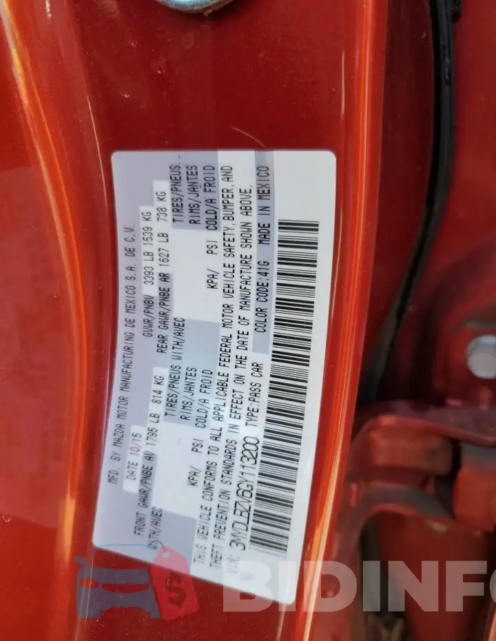 3MYDLBZV6GY113200 Photo# 12