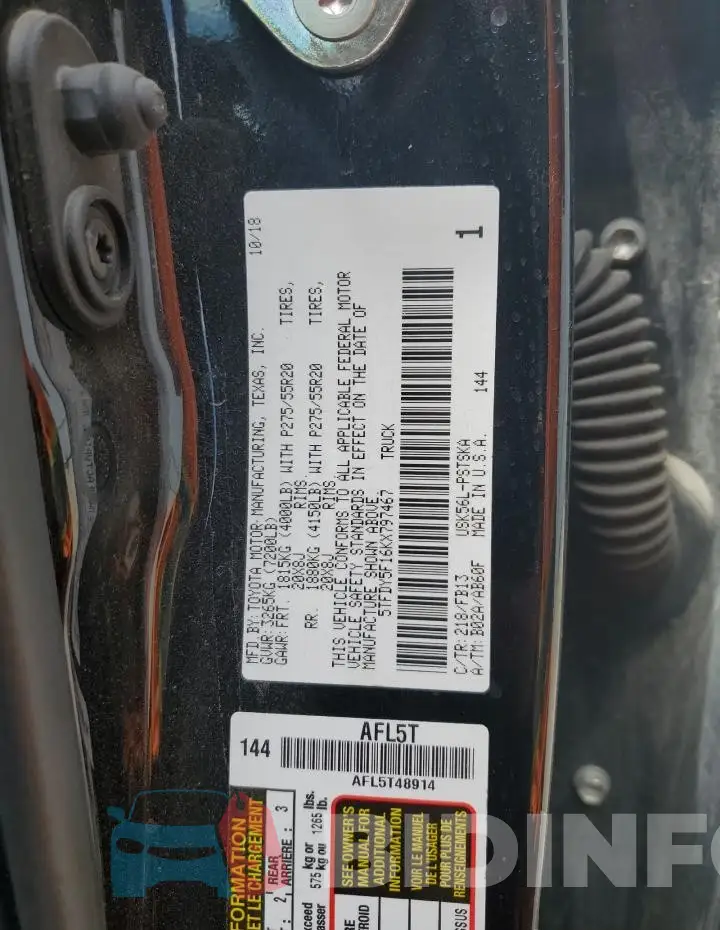 5TFDY5F16KX797467 Photo# 12