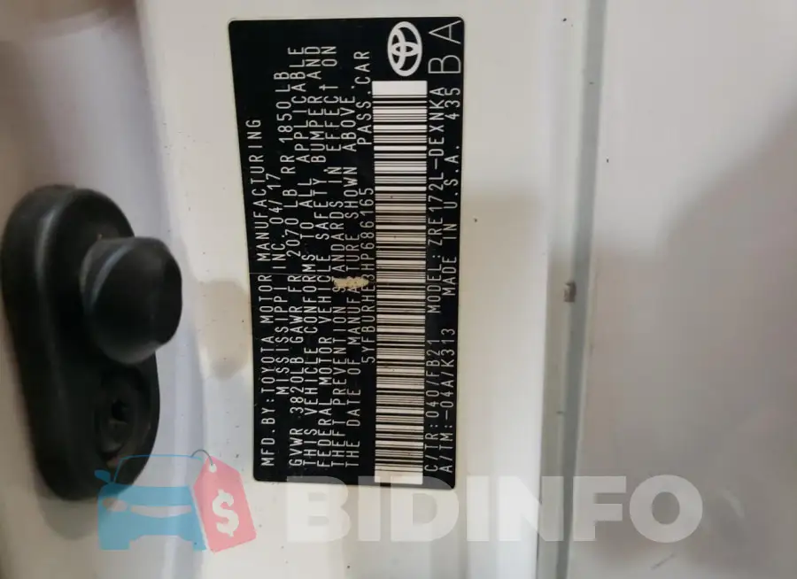 5YFBURHE3HP686165 Photo# 12