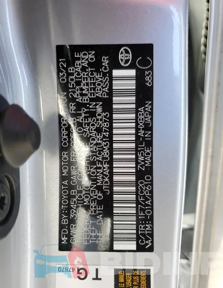 JTDKAMFU8M3147873 Photo# 12