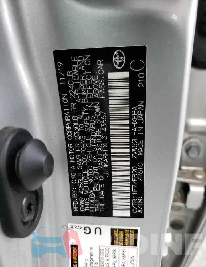 JTDKARFPXL3143667 Photo# 12