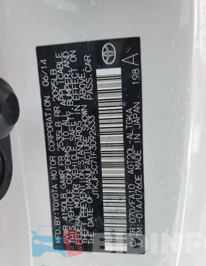 JTKJF5C71F3092633 Photo# 13
