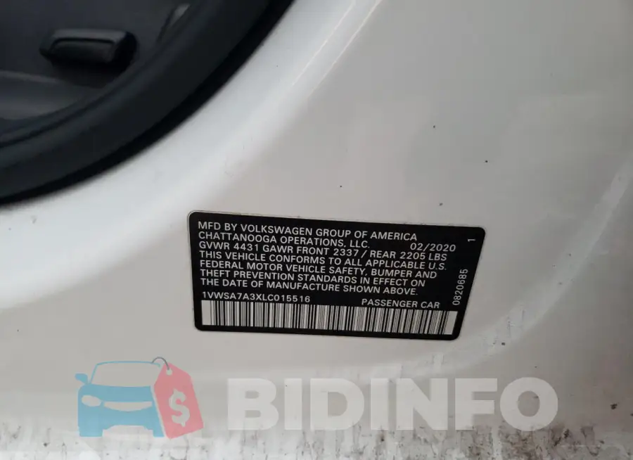 1VWSA7A3XLC015516 Photo# 12
