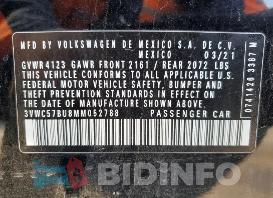 3VWC57BU8MM052788 Photo# 12