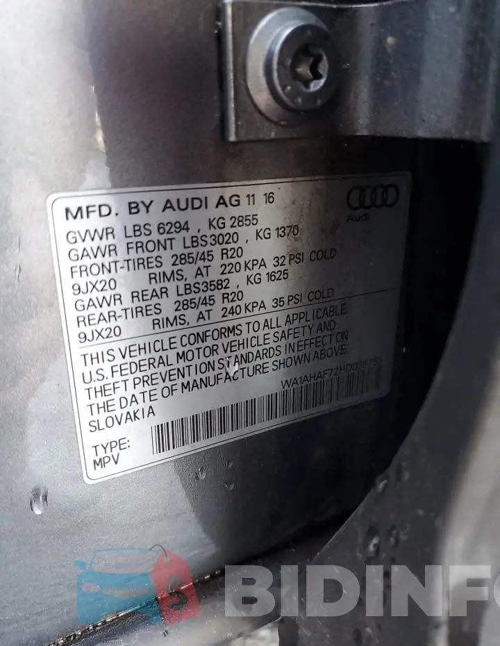 WA1AHAF72HD038755 Photo# 12