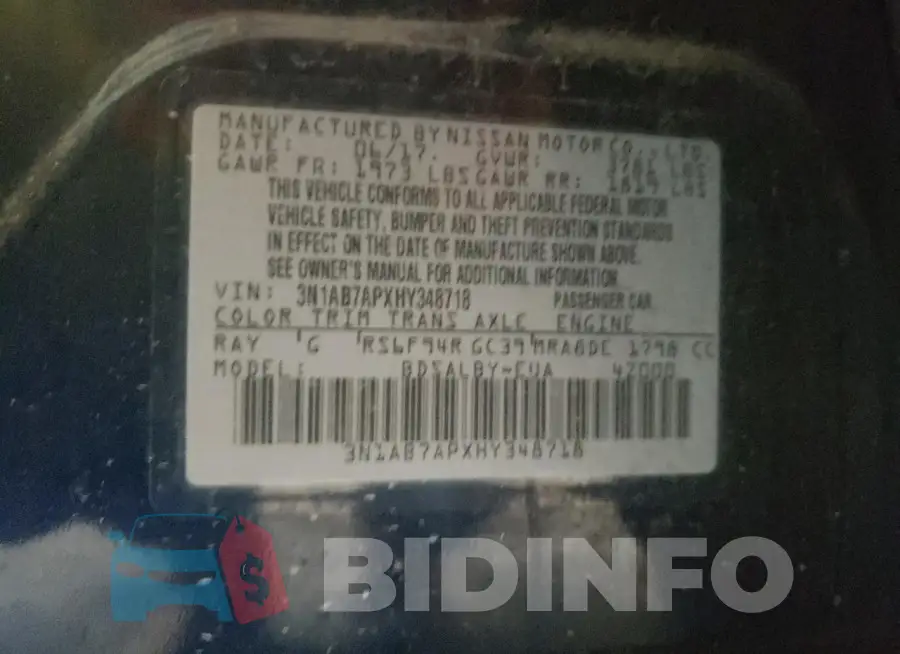 3N1AB7APXHY348718 Photo# 12