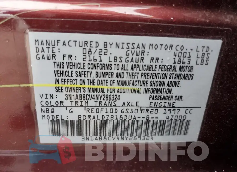 3N1AB8CV4NY289324 Photo# 12