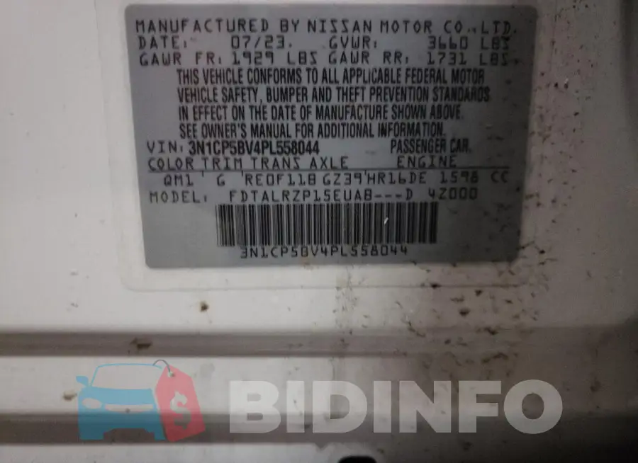 3N1CP5BV4PL558044 Photo# 13