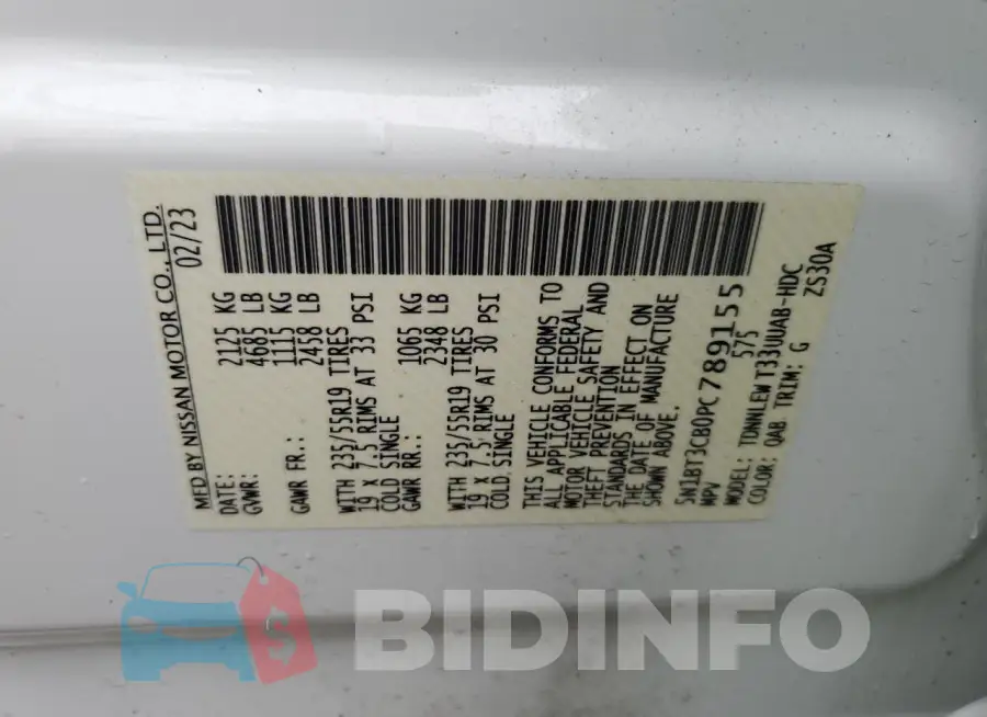 5N1BT3CB0PC789155 Photo# 13