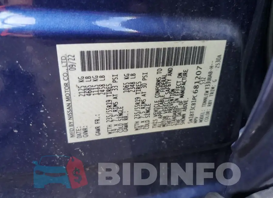 5N1BT3CB1PC681207 Photo# 12
