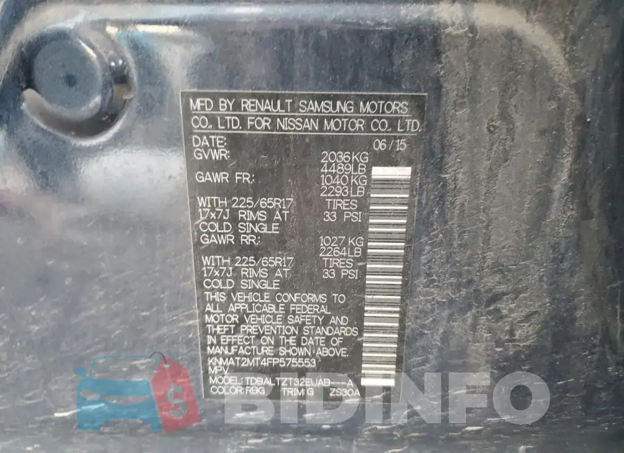 KNMAT2MT4FP575553 Photo# 14