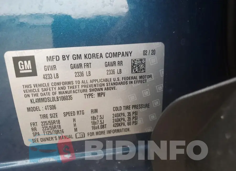 KL4MMDSL0LB106035 Photo# 13