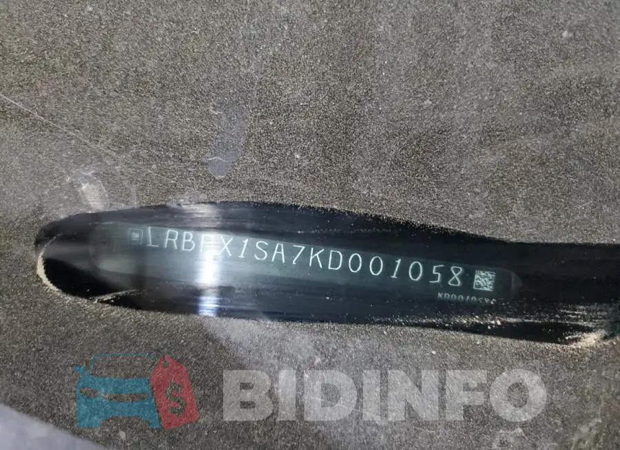 LRBFX1SA7KD001058 Photo# 13