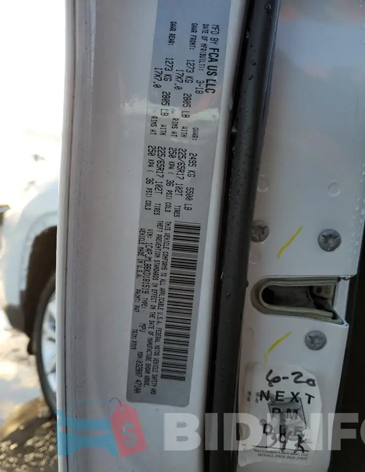 1C4PJMLB6KD181519 Photo# 13