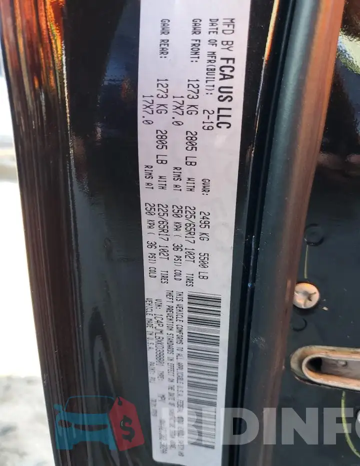 1C4PJMLBXKD398801 Photo# 12