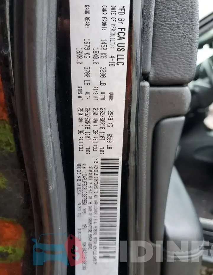 1C4RJFBG8JC387950 Photo# 12