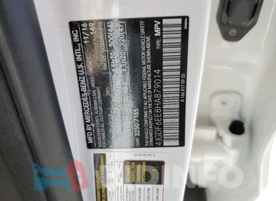 4JGDF6EE8HA879014 Photo# 13