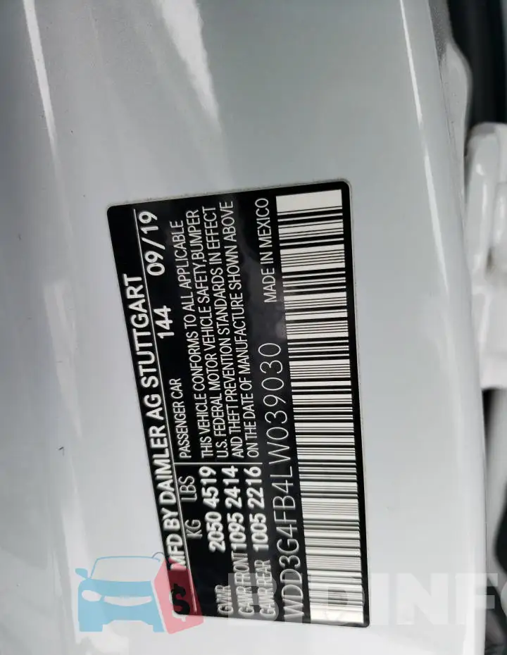 WDD3G4FB4LW039030 Photo# 12