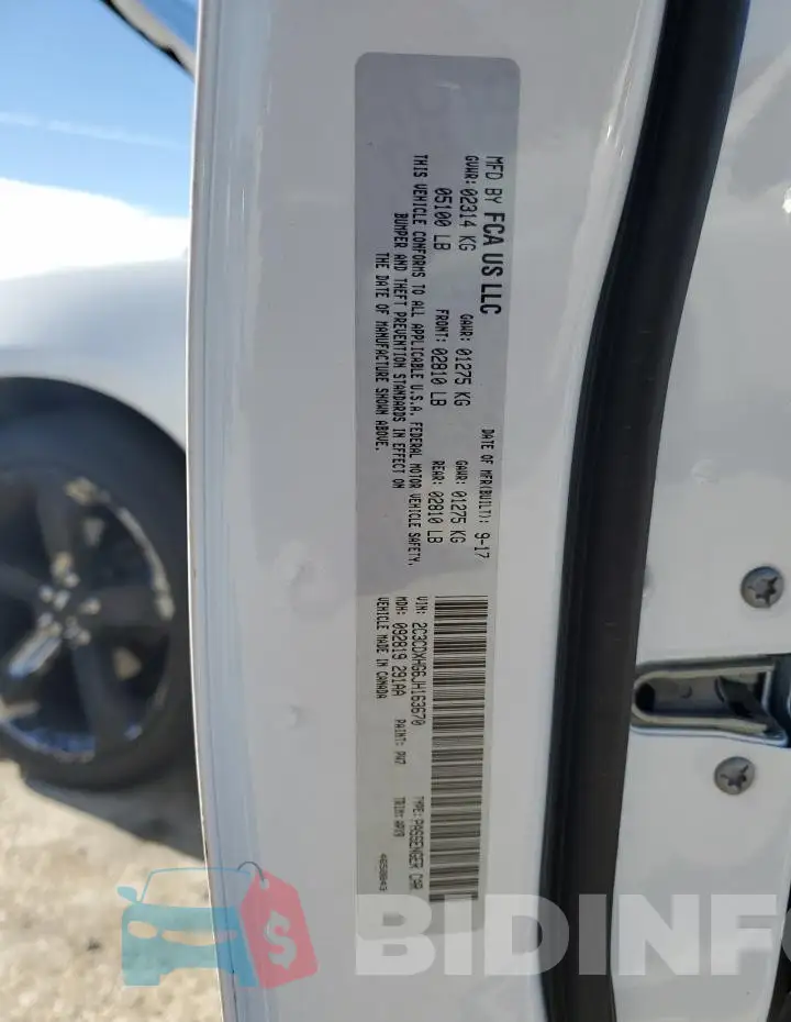2C3CDXHG6JH163670 Photo# 13