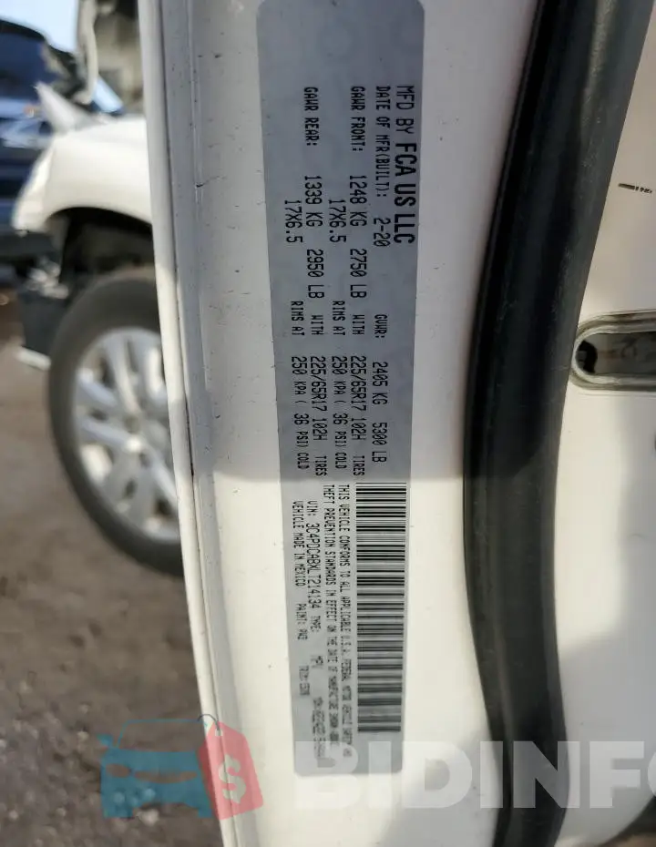 3C4PDCABXLT214134 Photo# 14