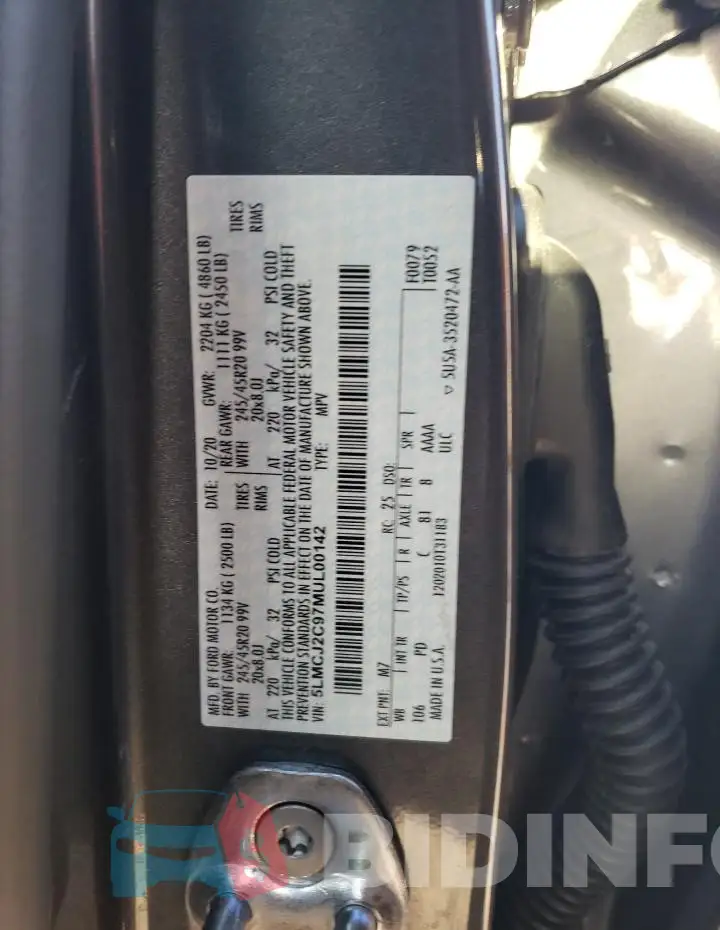 5LMCJ2C97MUL00142 Photo# 13
