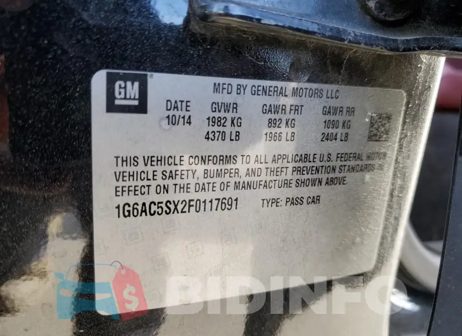 1G6AC5SX2F0117691 Photo# 12